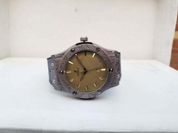 Hublot Brown with Date Watch-min