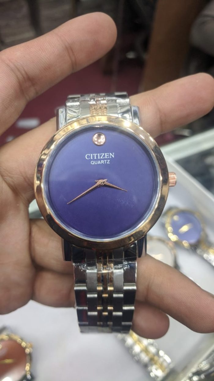 Citizen Purple Dial Chain Watch