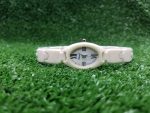 chopard white ceramic oval dial ladies watch